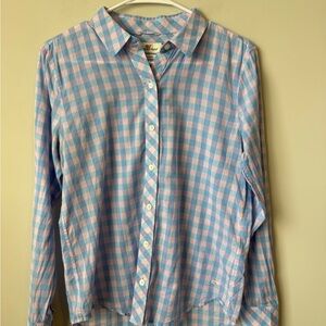 Vineyard Vines Blue and Pink Button Down Shirt women’s size 2